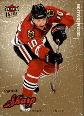2008-09 Fleer Ultra Gold Medallion Patrick Sharp #119 Blackhawks